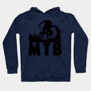 MTB Forest Silhouette /cycling Hoodie